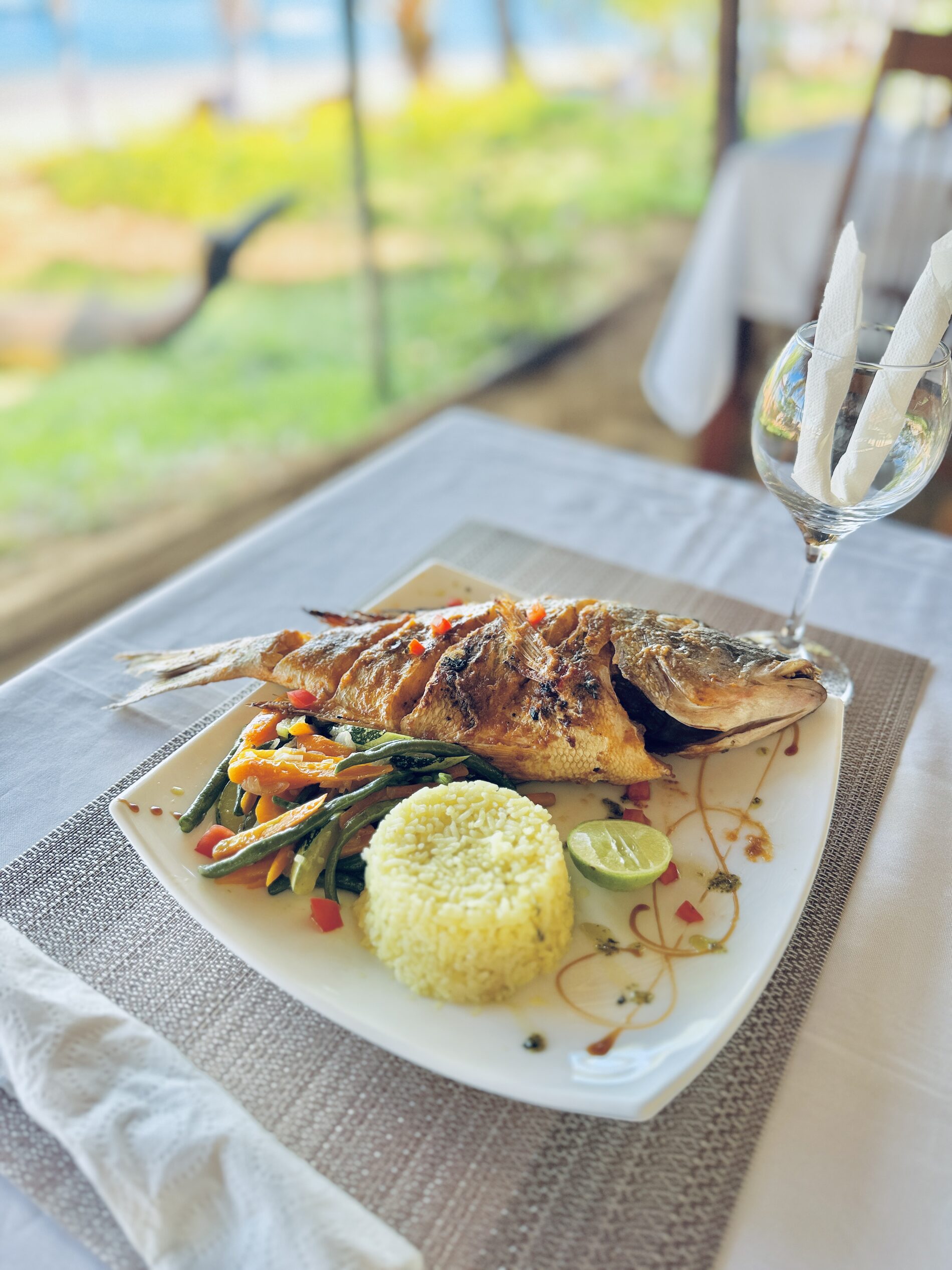 Poisson grillé du jour